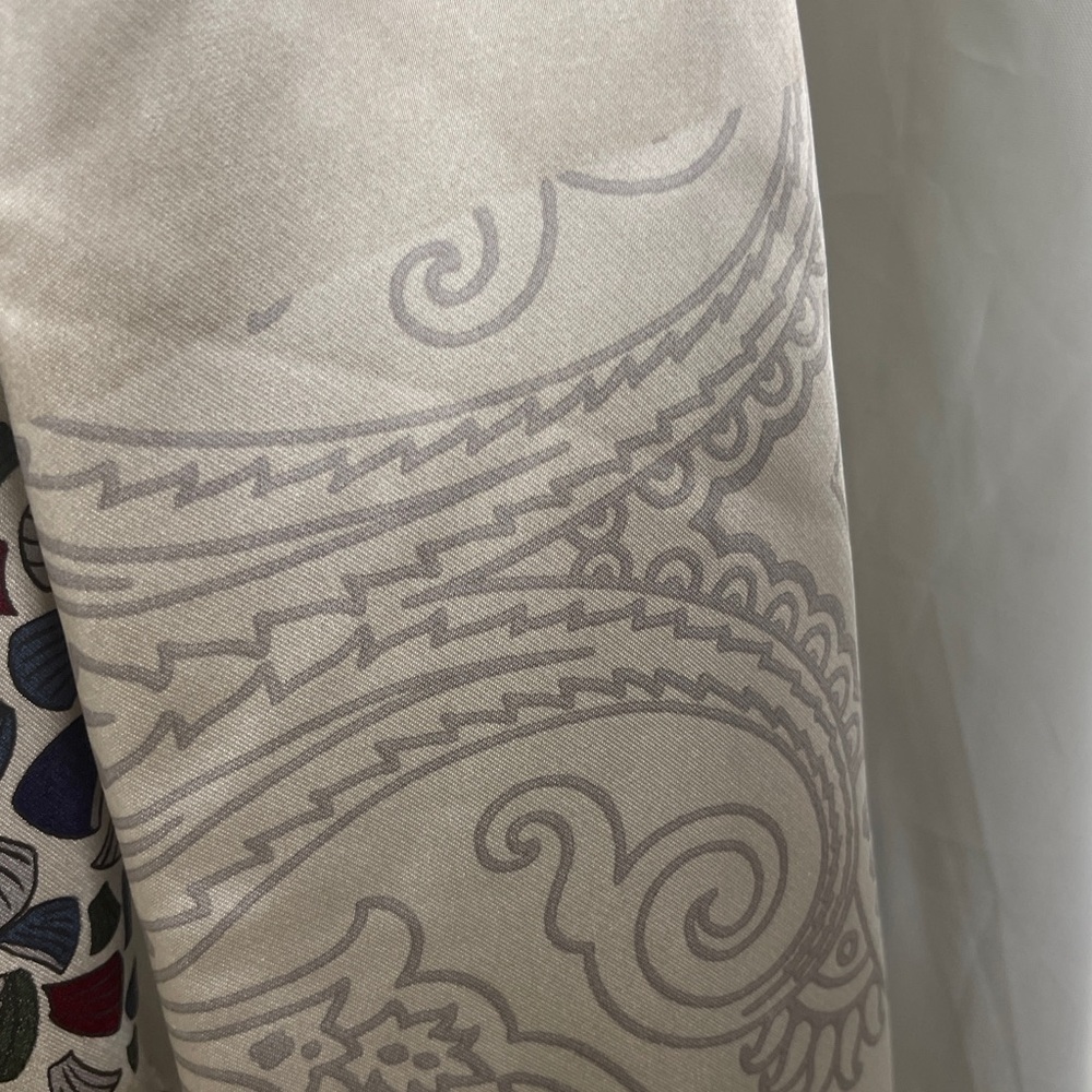 Etro Patterned Tailored Blazer Jacket Lined Silve… - image 7